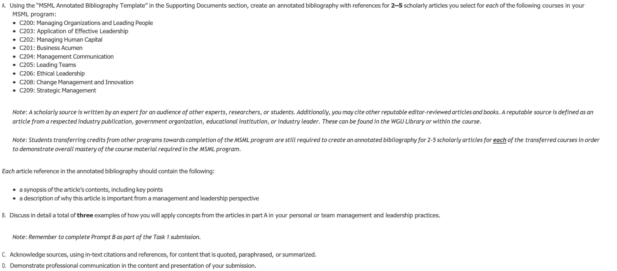 MKM1 Task 1: MSML Annotated Bibliography