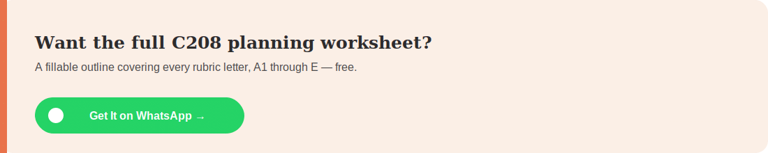 WGU C208 Task 1 (JHM2): Change Strategy Guide with a Worked Example