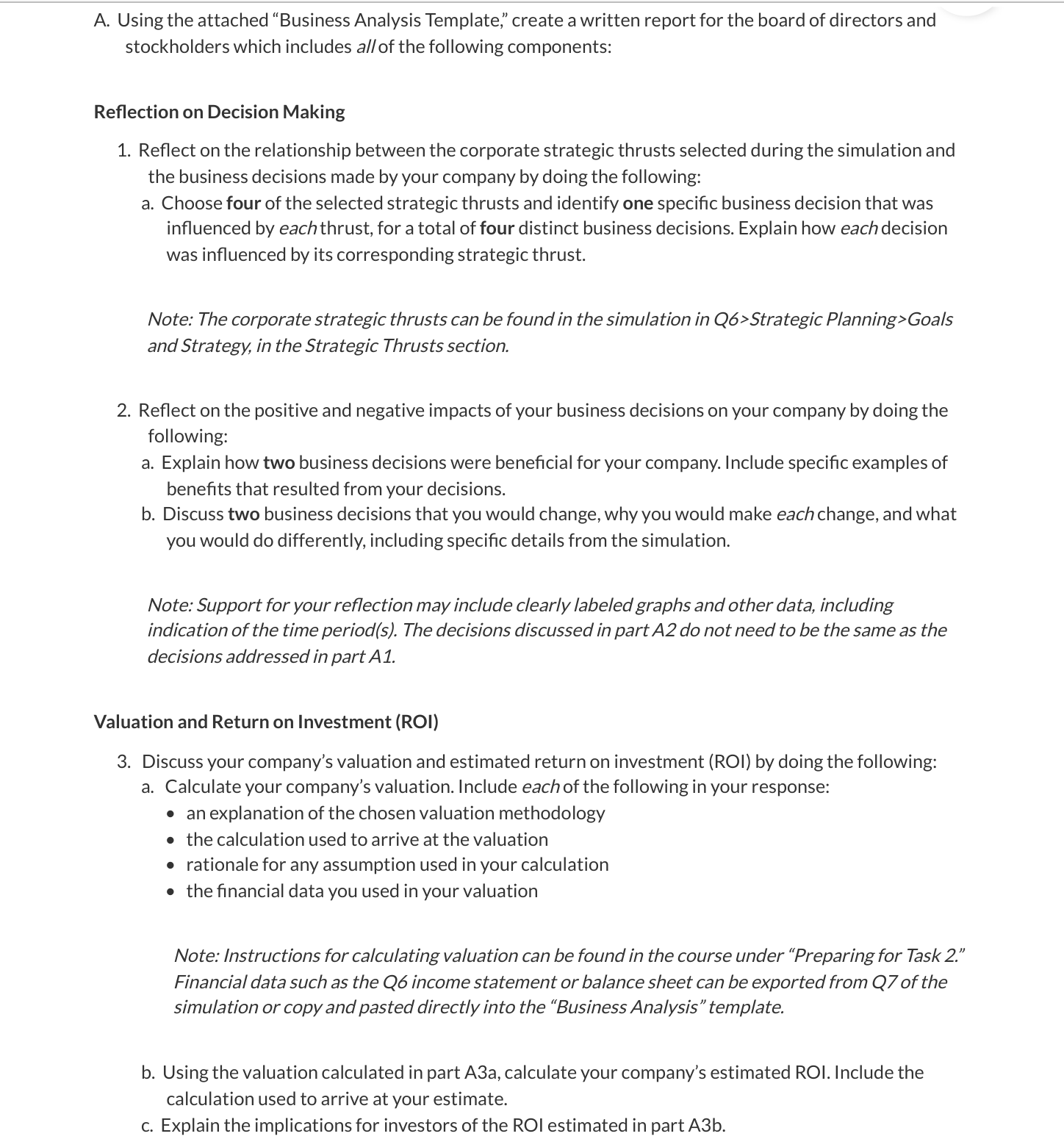 KAM4 Task 2: Business Analysis Report MBA, Healthcare Management Capstone — C219 PRFA — KAM4